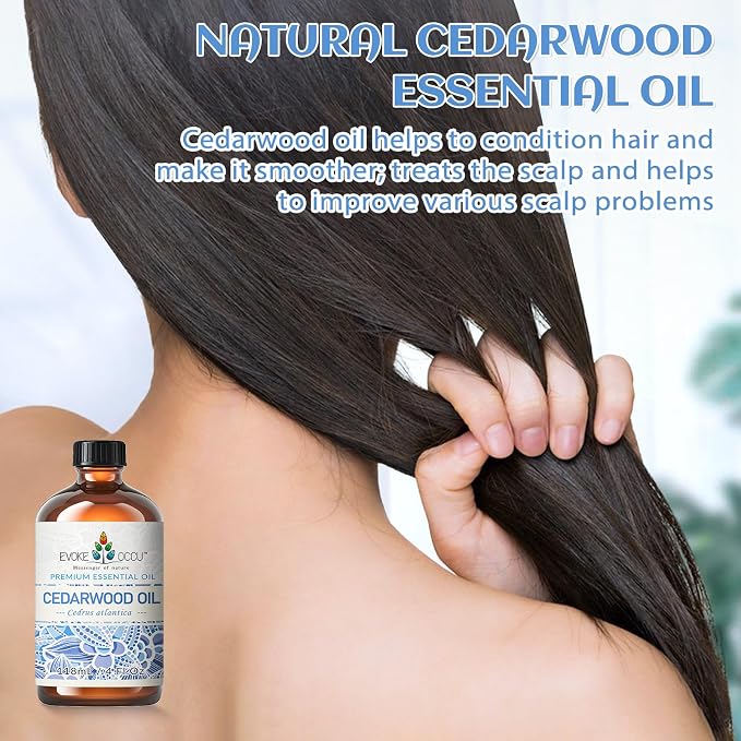 EVOKE OCCU Lemongrass Essential Oil and Cedarwood Essential Oil - 4 Fl Oz