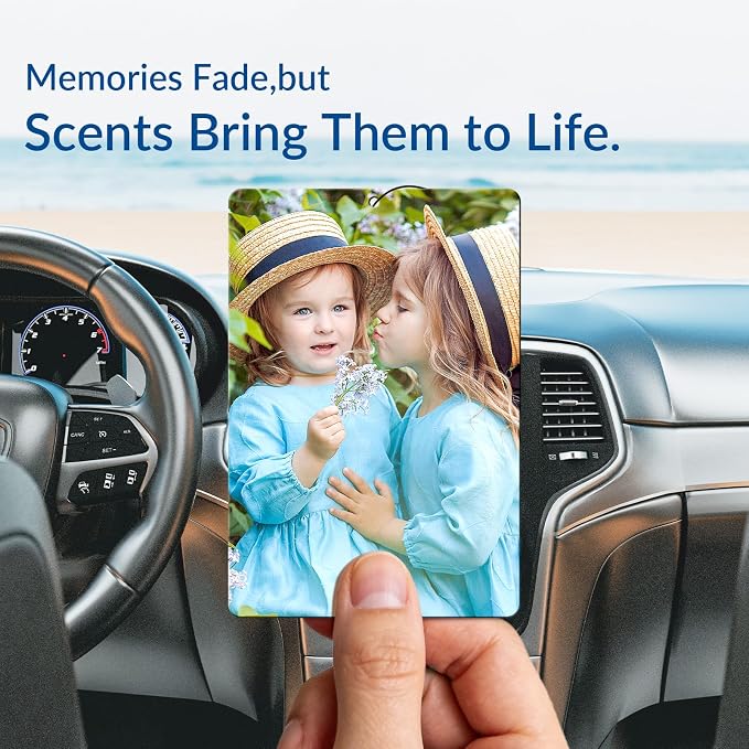 Custom Air Fresheners with Picture for Car | Personalized Photo Gifts; Double-Sided Print; Hanging Ornament; Scent Choice Available; Rectangle Shape