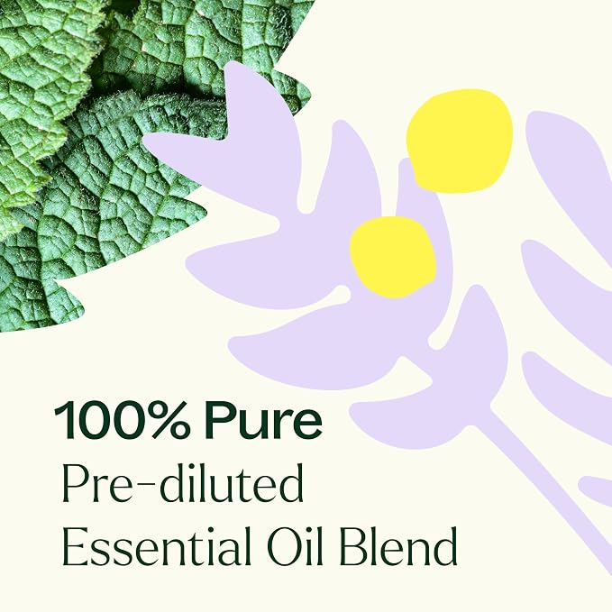 Plant Therapy Chakra 5 True Expression Essential Oil Blend (Throat Chakra) Pre-Diluted Roll-On 10 mL (1/3 oz) 100% Pure