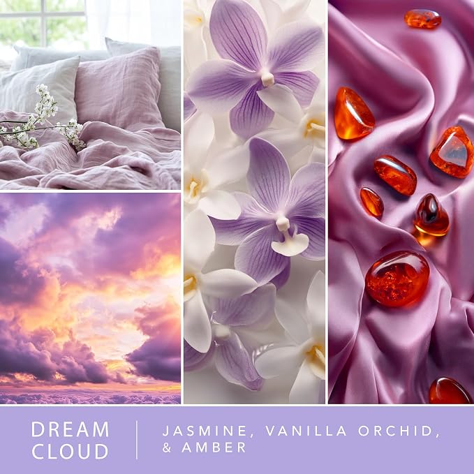 Scentsationals Dream Cloud Scented Wax Melts - Jasmine, Vanilla Orchid, & Amber, 10oz (24 Cubes)