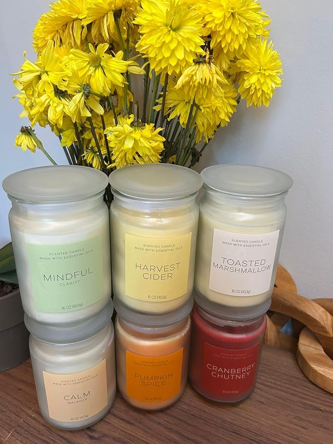 Peace Healing Scented Candle 16oz – Handcrafted Essential Oil Candle with Calming Notes of Lavender, Eucalyptus & Sage – Stress Relief & Relaxation Candle Made in USA