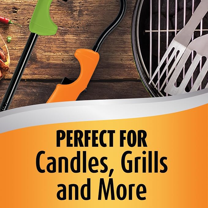 BIC Multi-purpose Classic and Flex Lighters, Reliable and Safe Candle and Grill Lighter, Assorted Colors, 4-Pack (Colors May Vary)