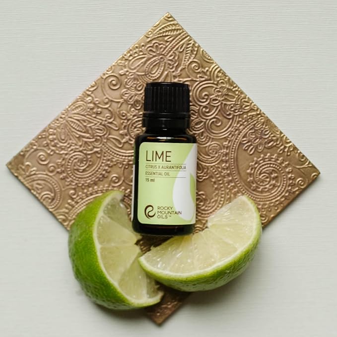 Rocky Mountain Oils Lime Essential Oil 15ml - Pure Essential Oils for Diffusers | Organic Lime Aroma Blends for Home Use | Therapeutic Grade Natural Oils | Aromatherapy Diffuser Oil