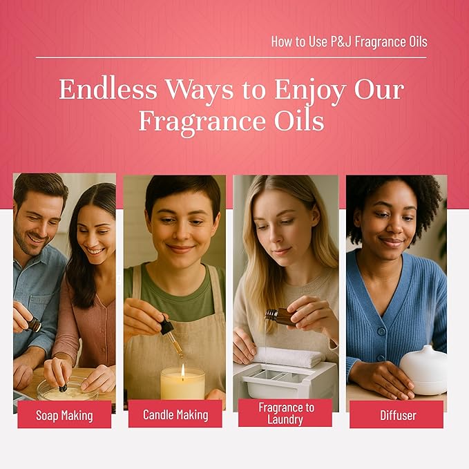 P&J Trading Fragrance Oil | Strawberry Oil 30ml - Candle Scents for Candle Making, Freshie Scents, Soap Making Supplies, Diffuser Oil Scents