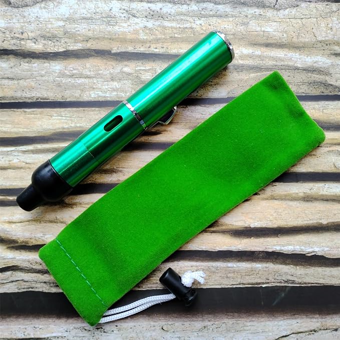 Torch Lighter,Handheld Multifunctional All-in-One Tube Built-in Detachable Windproof Lighter,Outdoor,Indoor,Camping,Candle,Birthday,Green (2PCS)