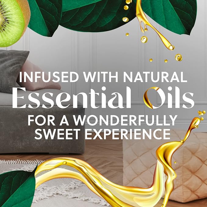 Air Wick Plug in Scented Oil Refill, 5 ct, Fresh Mango & Kiwi, Air Freshener, Essential Oils, Spring Collection