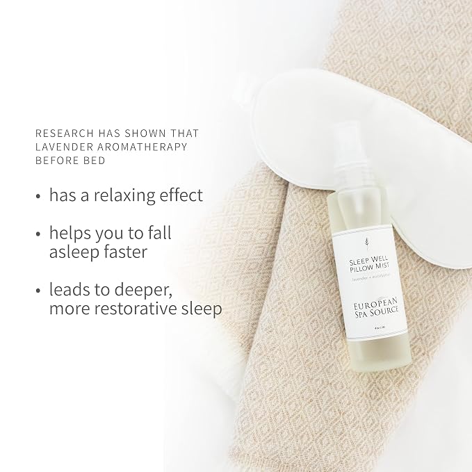 European Spa Source Woodsmoke Tranquility Bundle: SleepWell Eucalyptus + Lavender Pillow Spray & Woodsmoke + Leather Candle, 4 Fl Oz