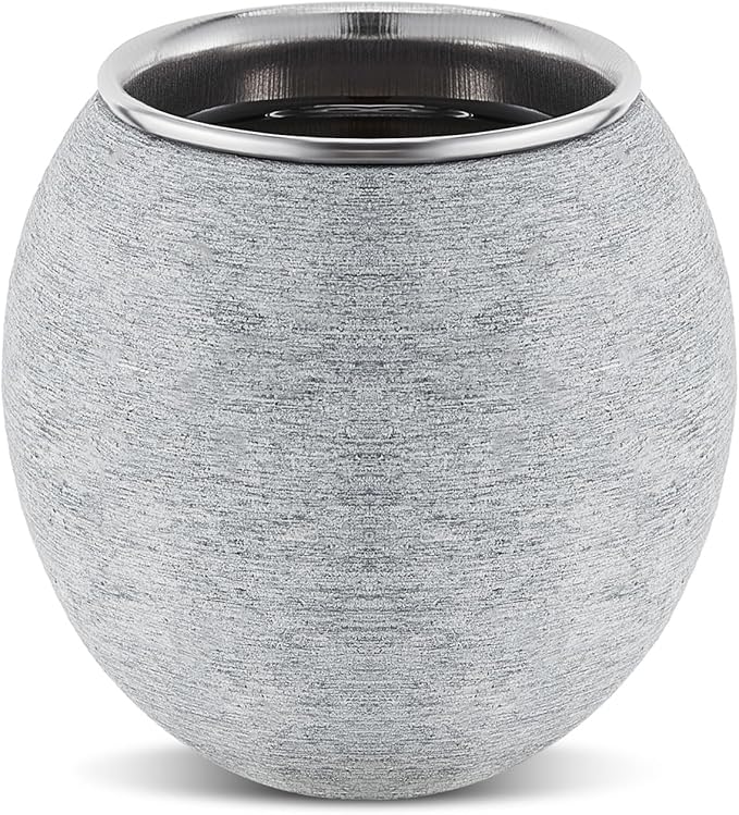 Hushee 1 Pc Sauna Aromatherapy Stone Cup, Sauna Essential Oil Diffuser, Aromatherapy Bowl Accessories with Stainless Steel Diffuser Bowl for Spa Luxury Oil Holder