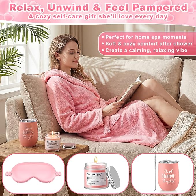 11 Pcs Birthday Gift for Women Mother Gifts Set Spa Gift Baskets for Women Get Well Care Package for Mom Her Wife Friend
