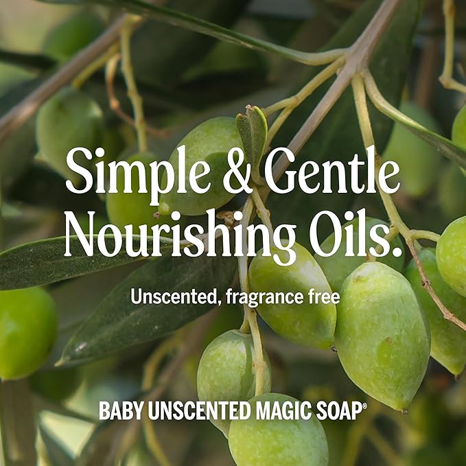 Dr. Bronner's Magic Soap-Pure-Castile Liquid Refill (Baby Unscented, 32 ounce, 2-Pack) - Made with Regenerative Organic Certified Oils, For Body, Hair, Laundry, Pets & Dishes, Concentrated, Vegan