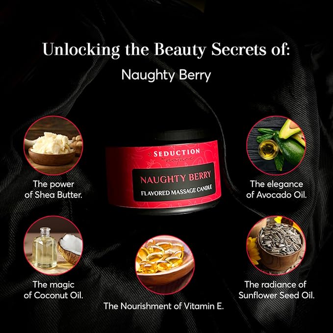 SbN Massage Oil Candle for Relaxation & Home SPA - Vegan Oils for Full Body Massage Therapy - Sustainable Formula