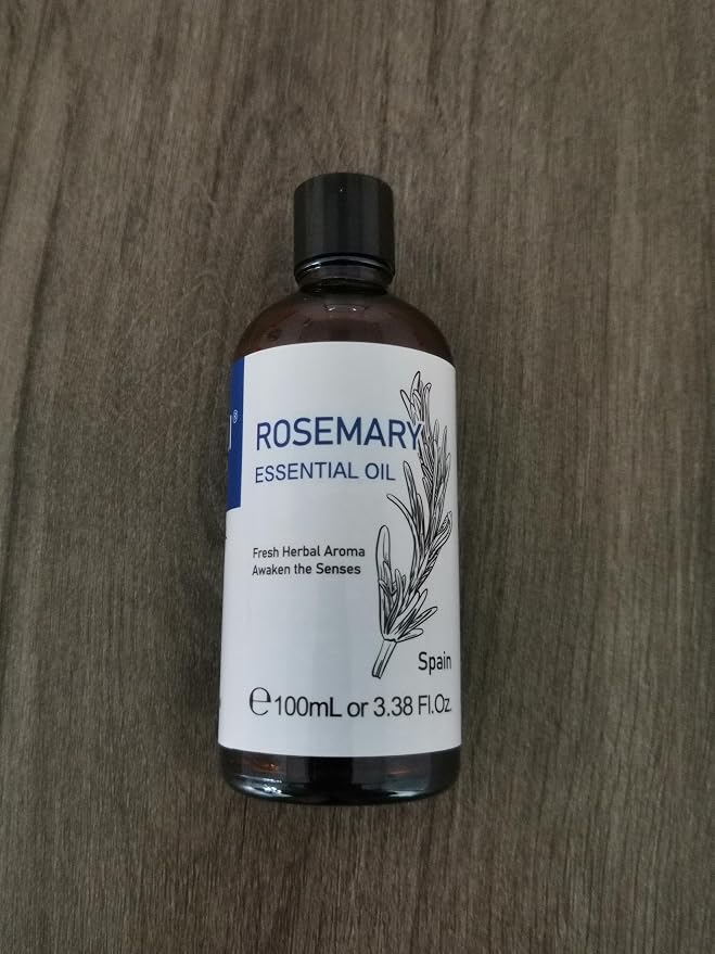 HIQILI Rosemary Essential Oil, for Shampoo, Conditioner, Skin & Diffuser - 3.38 Fl Oz