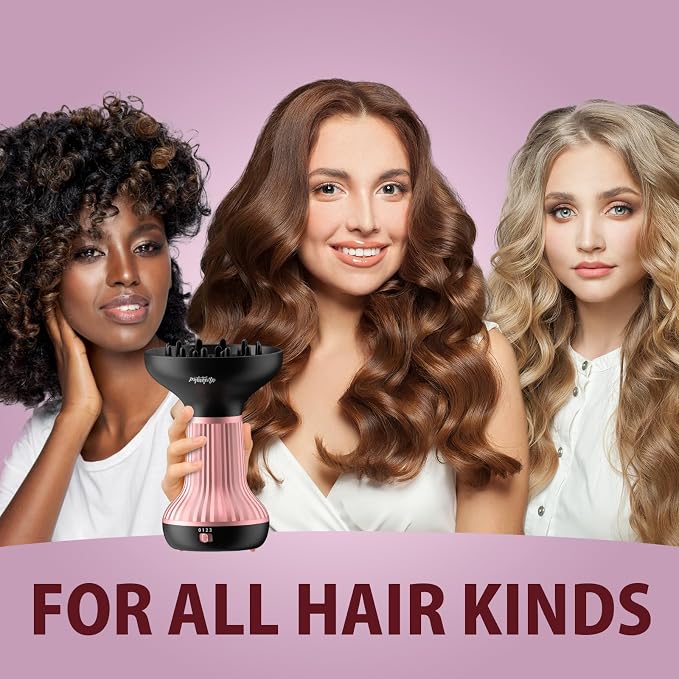 WUFAYHD Diffuser Hair Dryer for Curly Hair: Professional 2 in 1 Diffuser & Hair Dryers with Ionic & Ceramic Technology for Wavy Hair Enhances Curls and Waves While Reducing Frizz, Gifts for Women