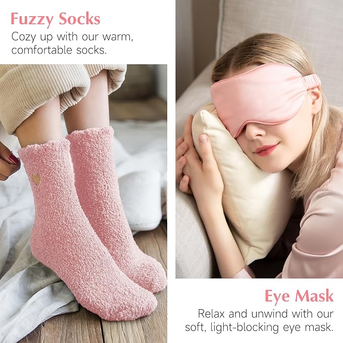 Suhctuptx Birthday Gifts for Women, Unique Self Care Gifts Get Well Soon Basket, Christmas Relaxing Spa Gift Care Package w/Flannel Blanket 40 oz Tumbler, for Mom Her Sister Friend
