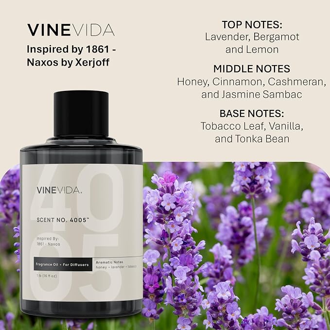VINEVIDA [16 Oz] Inspired by: 1861 - Naxos; Diffuser Oil Refill | Premium Scent Diffuser Oil for Home | Non-Toxic Fragrance