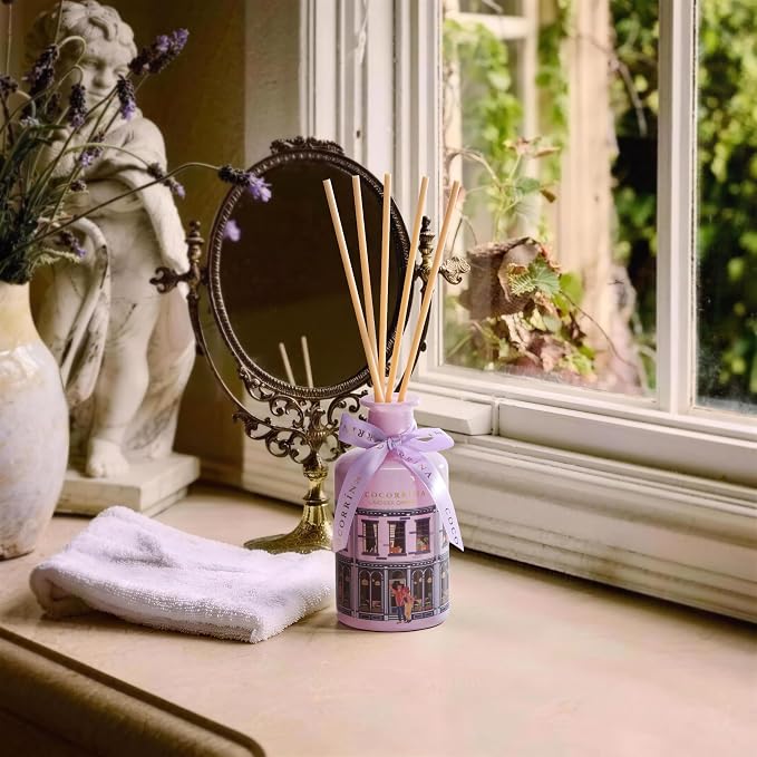 Reed Diffuser for Home - Lavender Garden 6.76 fl oz Diffuser with Sticks, Home Fragrance for Bathroom Shelf Decor, Bedroom & Guest Room