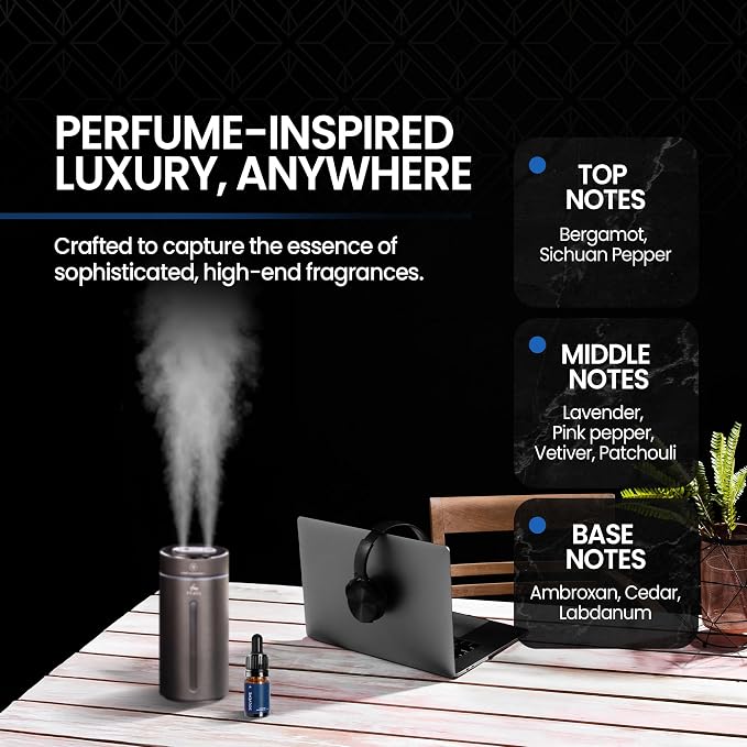 Inspired Diffuser Oil 10ml - Smells Like Luxury Perfume for Men - Long Lasting Diffuser Oil for Home, Ultrasonic & Waterless Diffusers, Humidifiers & Candles - DSavuge Perfume Inspired Scent by Perfa