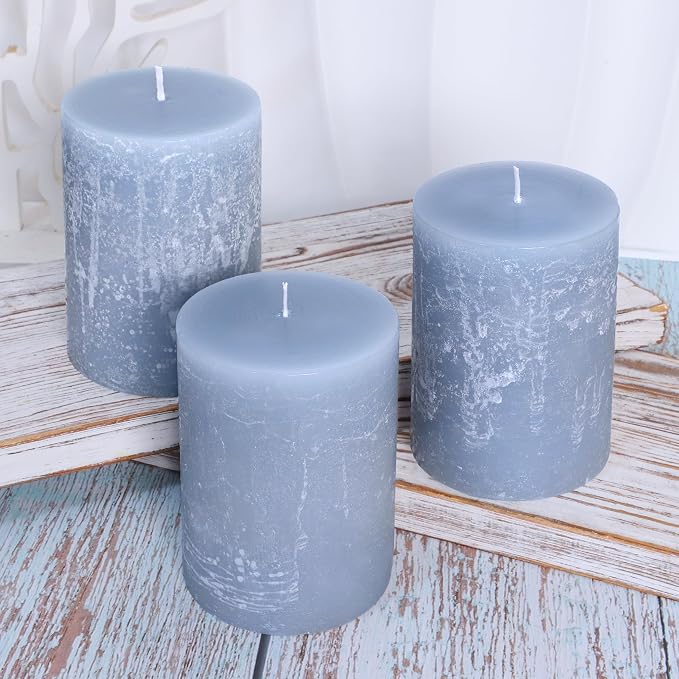 Ocean Scented Candles 3x4 inch - 35+ Hours Long Clean Burning Smokeless & Dripless Hand-Poured Aromatherapy Candle for Home Bathroom Decor