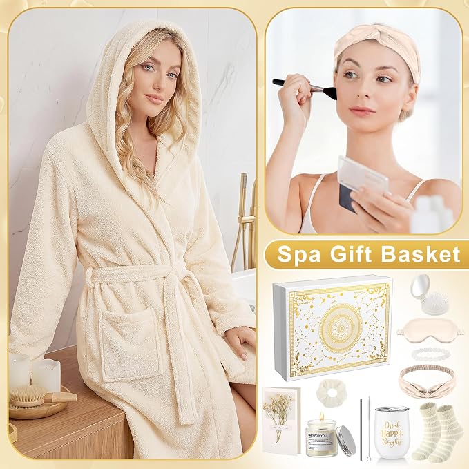 11 Pcs Birthday Gift for Women Mother Gifts Set Spa Gift Baskets for Women Get Well Care Package for Mom Her Wife Friend