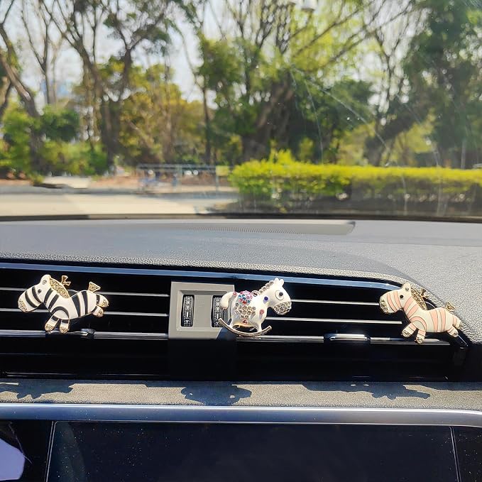 Bling Car Air Freshener Vent Clips, Cute Diffuser Vent Clip Decoration, Unique Car Accessories for Women and Men