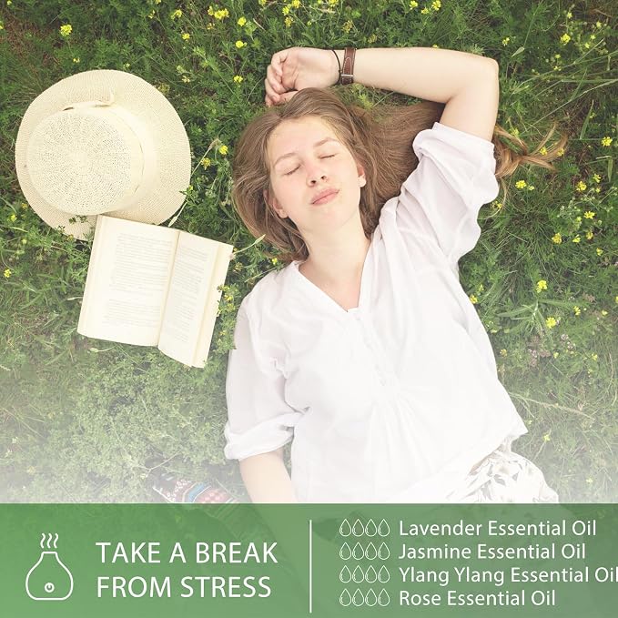 Jasmine Essential Oil 1.01fl.oz/30ml, PHATOIL Jasmine Oils Long Lasting Scents for Aromatherapy, Diffuser, DIY Soap and Candle Making