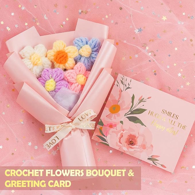 Gifts for Women, 9pcs Happy Birthday Gifts for Women, Christmas Ideas Mothers Day Gift Baskets Unique Rose Self Care Set Valentines Day Gift for Her Mom Sister Wife Friend Friendship Teacher