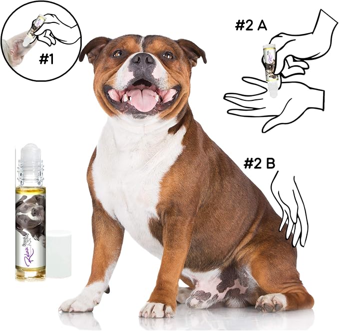 The Blissful Dog Staffordshire Bull Terrier Relax Roll-ON Aromatherapy for Dogs - Anxiety Relief for Dogs