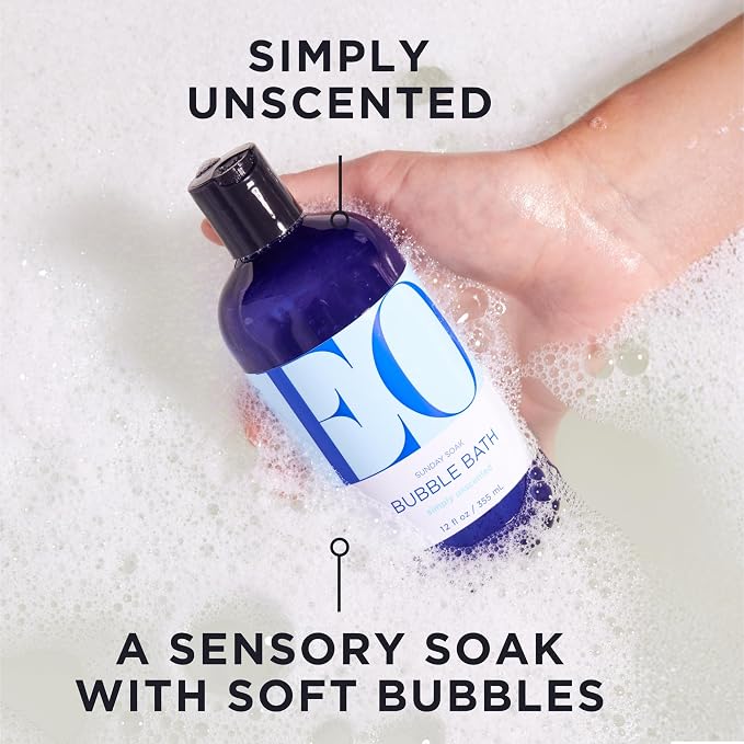 EO Bubble Bath, 12 Ounce (Pack of 1), Unscented, made for Men and Women
