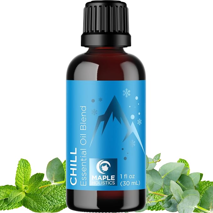 Mint Essential Oil Blend for Diffuser - Refreshing Mint Oil Diffuser Essential Oils with Cooling Peppermint Spearmint Bergamot and Eucalyptus Oils - Pure Aromatherapy Oils for Diffuser