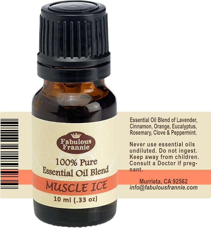 Fabulous Frannie Pure Essential Oil Blend Top 3 Set - Muscle Ice, Protect, Sleep 10ml (Pack of 3)