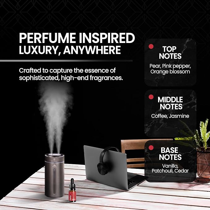 Inspired Diffuser Oil 10ml - Smells Like Luxury Perfume for Women - Long Lasting Diffuser Oil for Home, Ultrasonic & Waterless Diffusers, Humidifiers & Candles - Black Op!.um Inspired Scent by Perfa