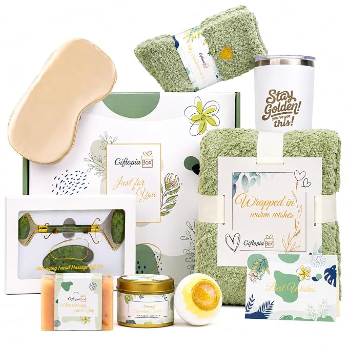 Gift Set Women, Get Well Gifts Women, Gift Basket Womens, Care Package Womens, Self Care Gifts Woman, Birthday Gift Box Woman, Spa Gifts for Her, Hug Box for Her