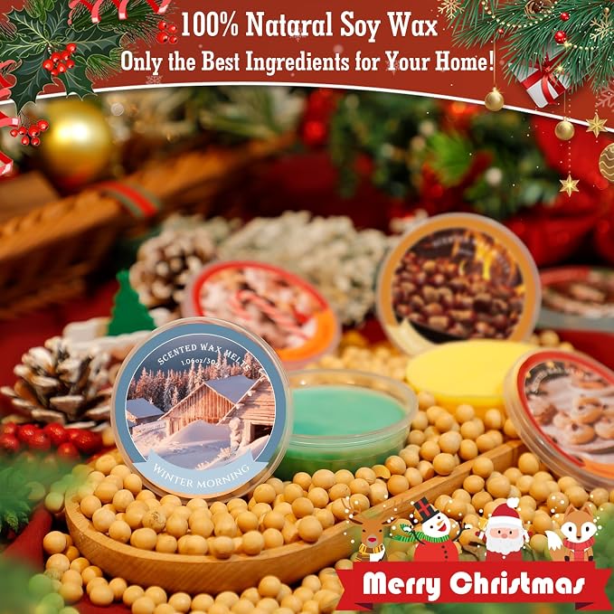 SCENTORINI Wax Melts, 1.06oz*12 Pack Countdown Advent Calendar Gift Set, Scented Wax Cubes for Wax Warmer, Long-Lasting Strong Fragrance for Decoration