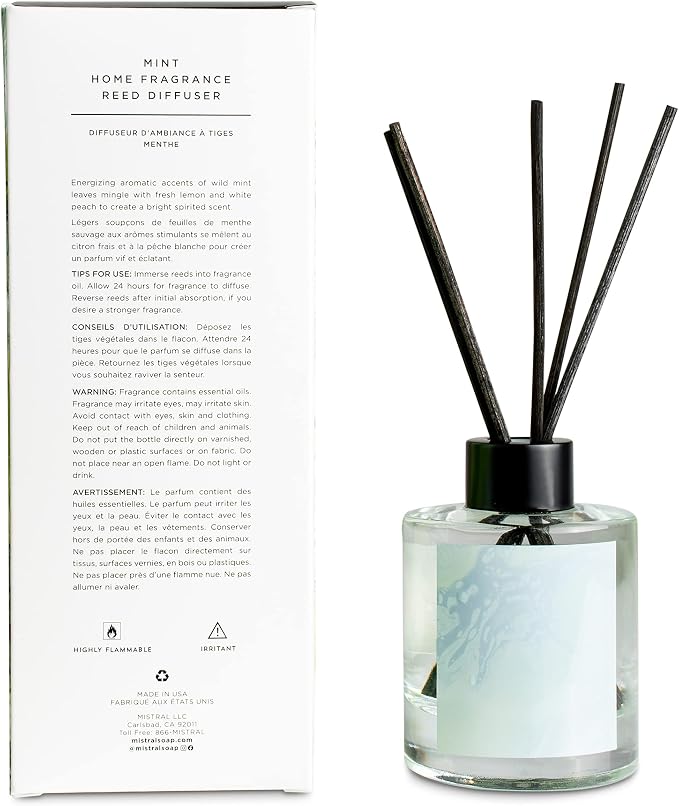 Mistral Marbles Home Fragrance Diffuser, Mint