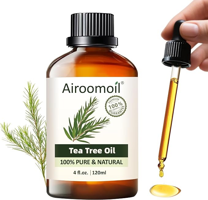Tea Tree Essential Oil 4 fl oz – 100% Pure Melaleuca Oil for Diffuser, Home Cleaning, Laundry Freshener, DIY Soap & Candle Making – Large Size for Everyday Use