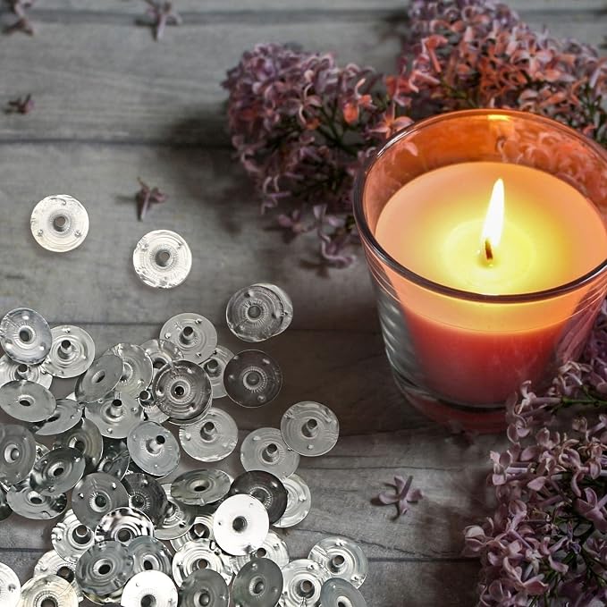 MILIVIXAY 400pcs Candle Wick Tabs - 2 Size Multi-Purpose Wick Tabs 20mm 12mm Perfect for Wide Variety Wicks.