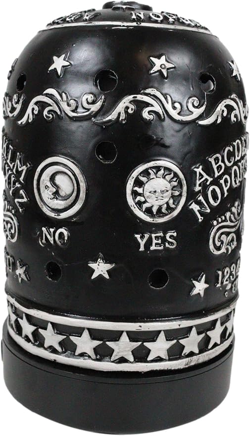 Ebros Gift Wicca Occult Ouija Spirit Board Planchette Eye of Providence Pentagram Aroma Essential Oil Diffuser with Colorful LED Lights and Electronic USB Power Cord Home Aromatherapy Accessory