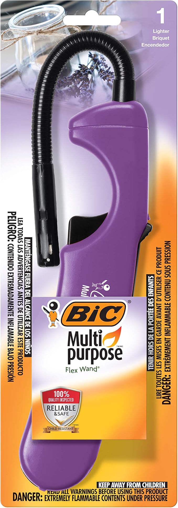 Bic 1pk Candle Flex Utility Lighter (Color May Vary)