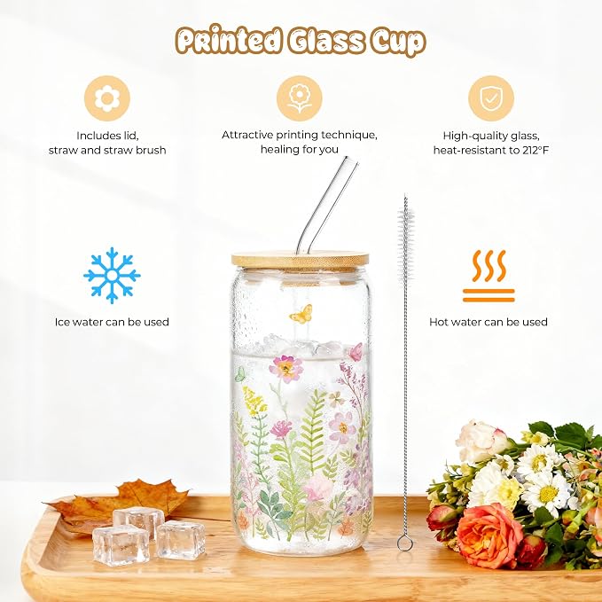 8 PCS Self Care Gifts for Women, Spa Gift Basket Care Package with Blanket, Glass Cup, Candle & Socks, Thinking of You Birthday Relaxation Gifts for Mom Sister Friend Wife Teacher Her