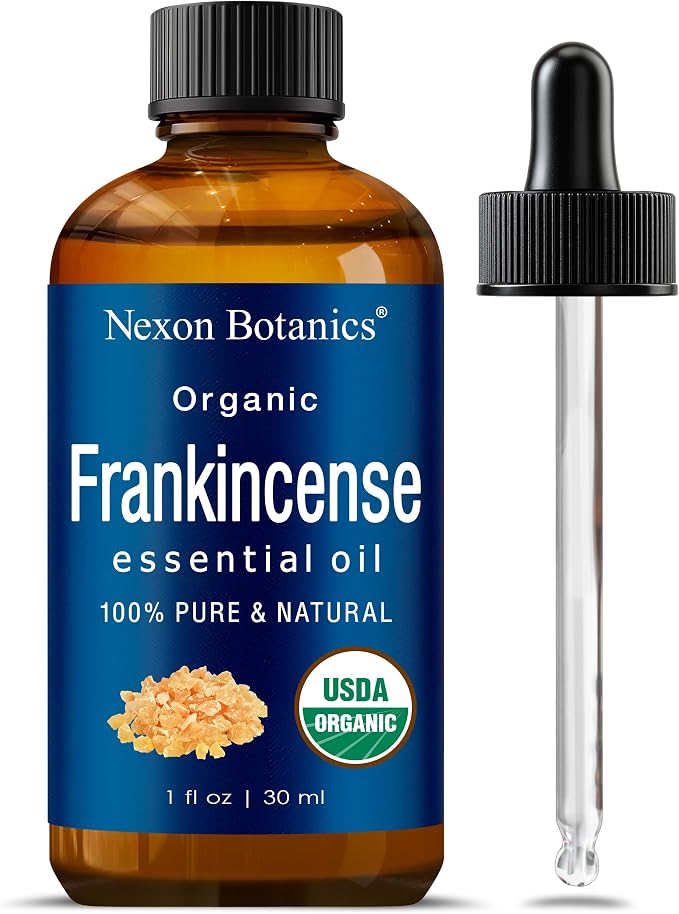 Organic Frankincense Essential Oil 30 ml - Pure, Natural Oils for Aromatherapy, Diffusers, DIY, Candle and Soap Making Scent - Nexon Botanics