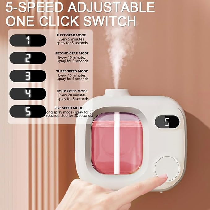 Waterless Essential Oil Aromatherapy Diffuser Mini Led Smart Aroma 360 Small Difusor Cordless for Home Large Rooms Scent Bathroom Hotel Collection Office Car Fragrance Air Scent Humidifier