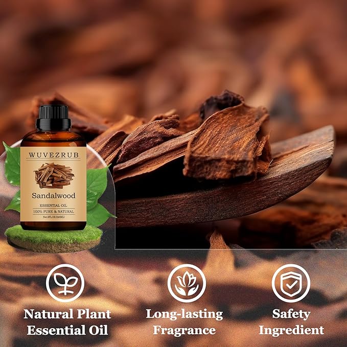 Sandalwood Essential Oils 240ML, Pure Sandalwood Essential Oil for Aromatherapy Diffuser - 8 Fl Oz