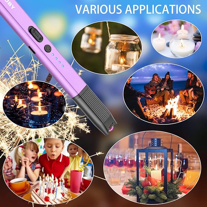 MEIRUBY Lighter Stocking Stuffers for Adults Wife Mom, Electric Candle Lighter for Women Mom Candle Lover Christmas Birthday Present Ideas Gifts, Cool Gadgets for Women Men 2025