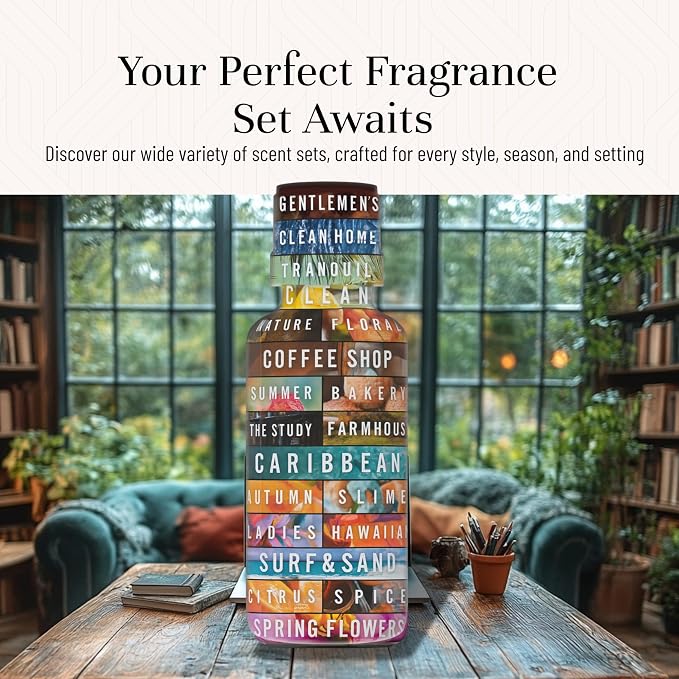 P&J Trading Fragrance Oil The Study Set | Leather, Coffee, Old Books, Cedar, Amber, Sweet Tobacco Candle Scents for Candle Making, Freshie, Soap Making Supplies, Diffuser Oil Scents