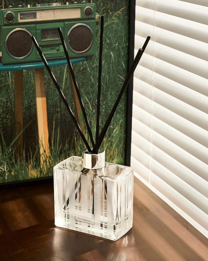 M&SENSE Eucalyptus & Spearmint Reed Diffuser Set - 7.04 fl oz with Sticks, Rich Fragrance & Refreshing Non-Toxic Scent for Home Bathroom Office Study Other Workspaces Needing Focus, Gifts for Women