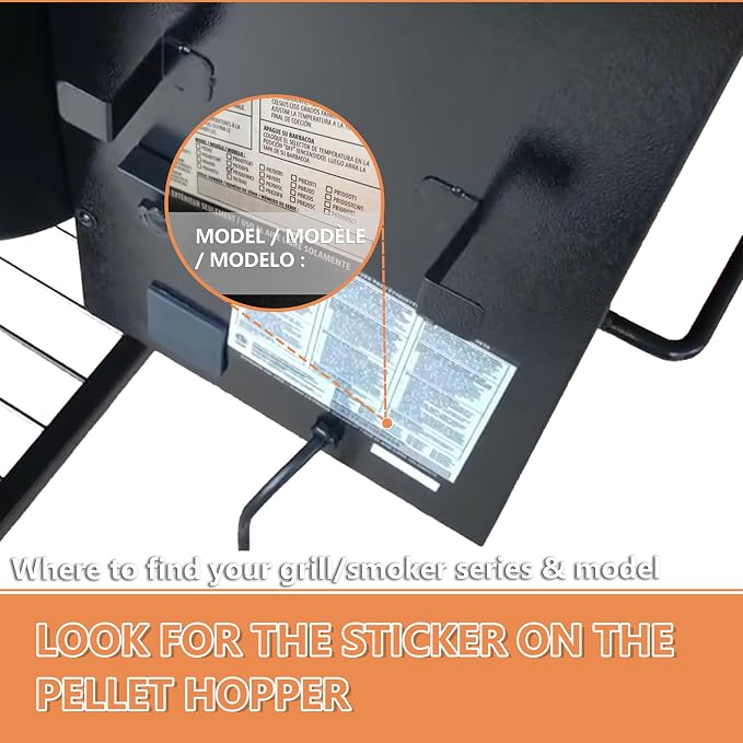 Flame Broiler Slide Cover and Bottom for Pit Boss Replacement Parts in PB700 Series Pellet Grills -PB700FB, PB1000PL(Laredo1000) ect. & Heat Deflector/Diffuser for Pit Boss Pellet Smoker Accessories