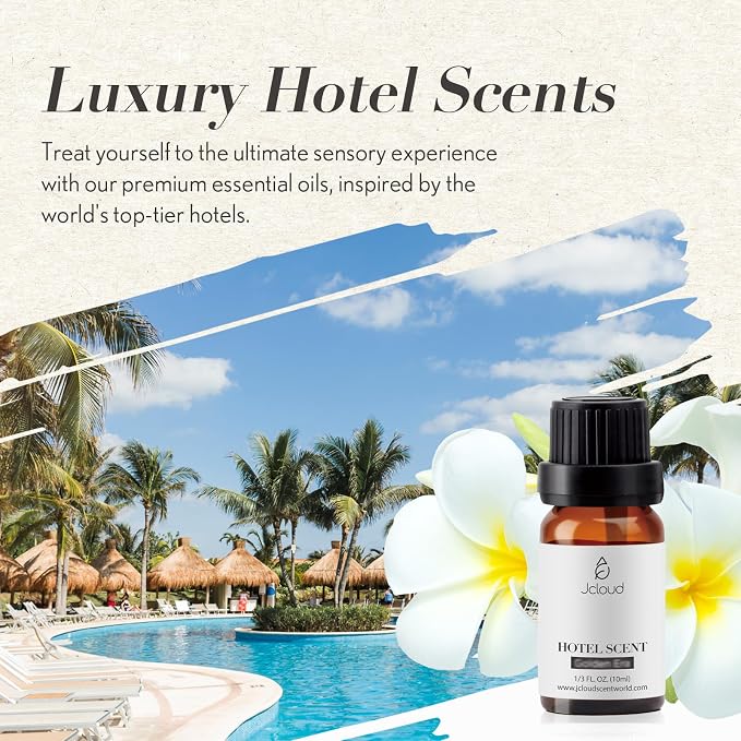 JCLOUD Royal Serenity Essential Oil Inspired by Luxury Hotel | Hotel Scent - Pure Aromatherapy Diffuser Oil with Lemon, Jasmine and Amber, Home Luxury & Hotel Scents for Diffuser - 10mL