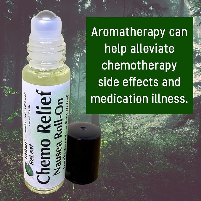 Urban ReLeaf Chemo Relief Nausea Roll-On | Gentle Remedy, Fast Relief, Soothing Aromatherapy, Upset Stomach & Side Effects, Natural Essential Oils