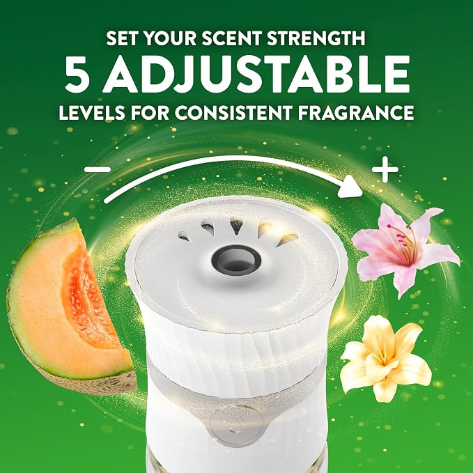 Air Wick Plug-In Scented Oil Refills, 4 Count, Summer Delights, Air Freshener, Essential Oils, Eco Friendly