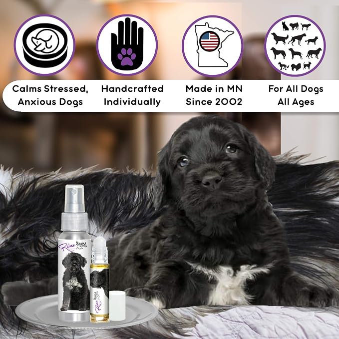 The Blissful Dog Portuguese Water Dog Relax Aromatherapy Spray for Your Dog's Anxiety